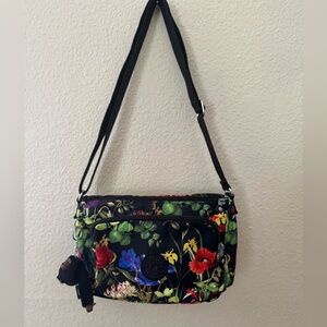 Kipling | Callie Floral Black Crossbody Purse
